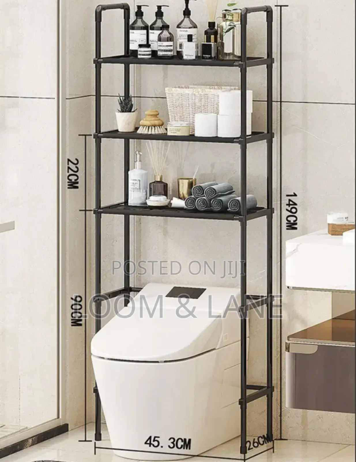 Over the Toilet Storage Shelf,3 Tier