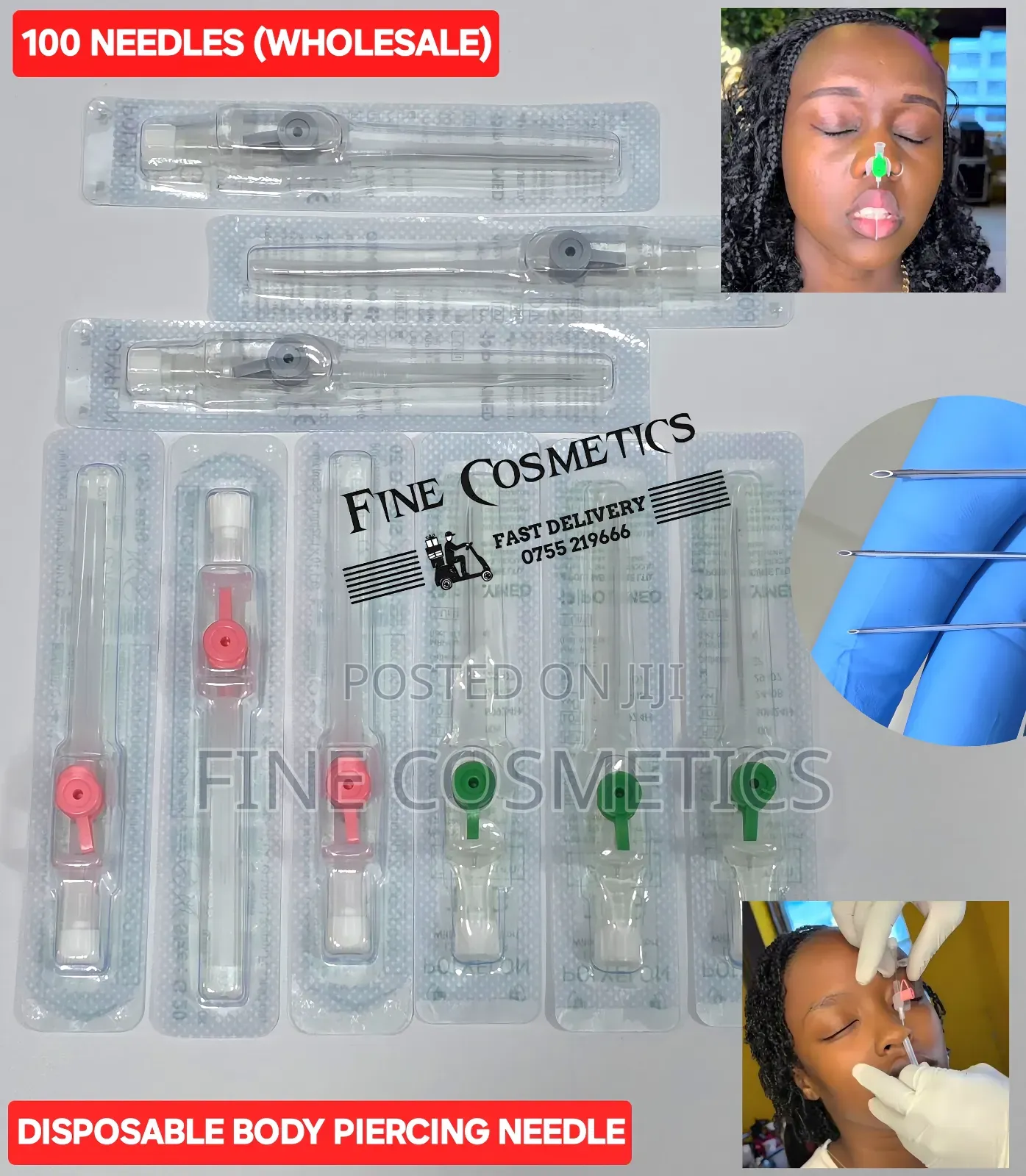 100pcs Wholesale Body Piercing Needles Catheter(100 Needles)