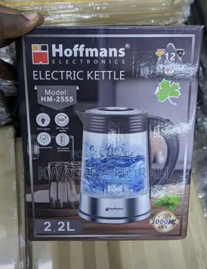 Hoffmans Electric Glass Kettle 2.2litres