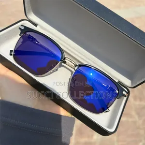 Photo - Vintage Photochromic Anti-Blue Light Reflective Blue Glasses
