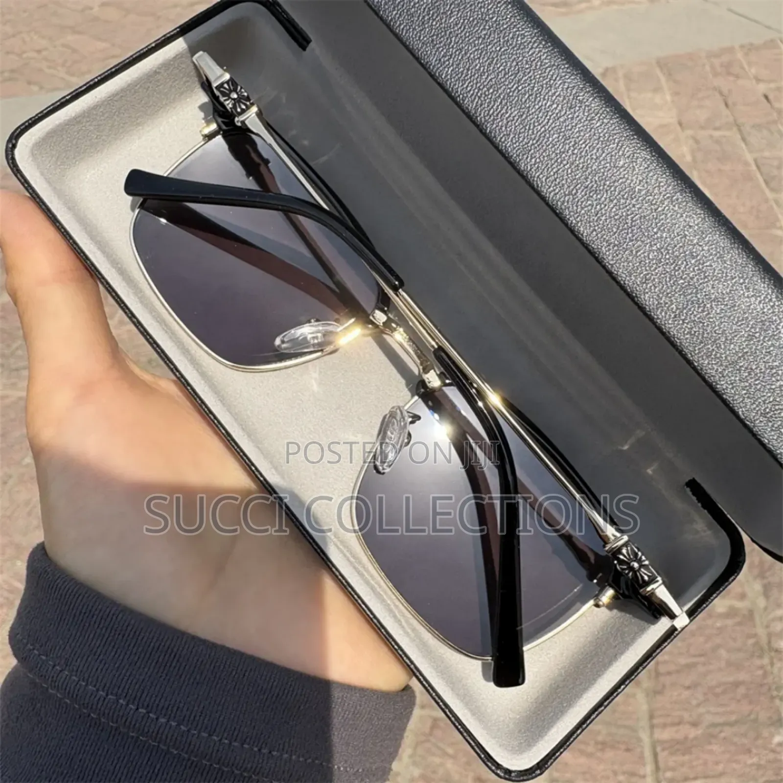 Vintage Photochromic Anti-Blue Light Reflective Blue Glasses