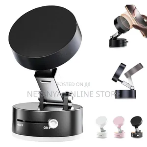 Photo - Magnetic Vacuum Suction Mobile Phone Holder