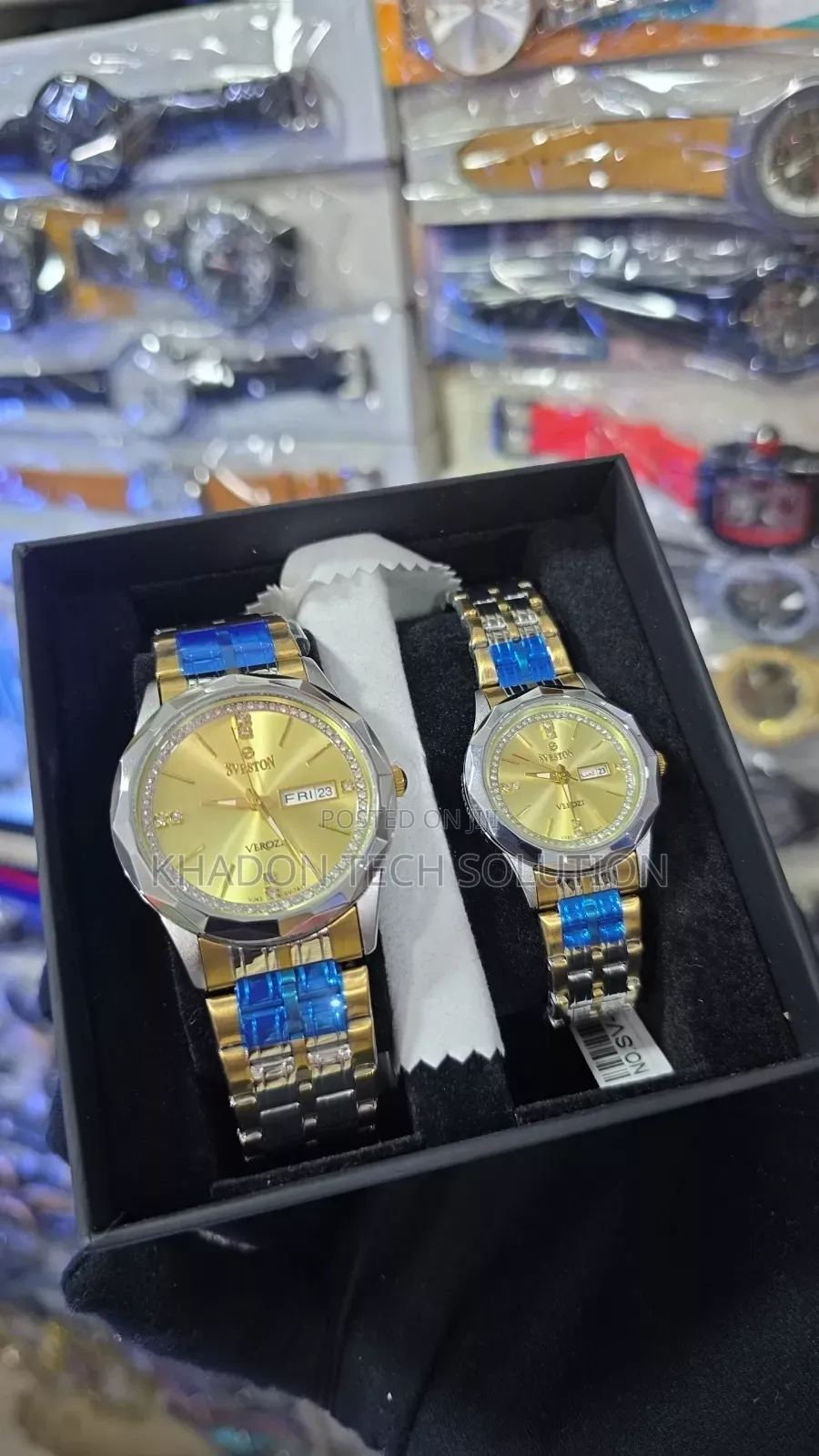 Elegant Sveston Couple Watches