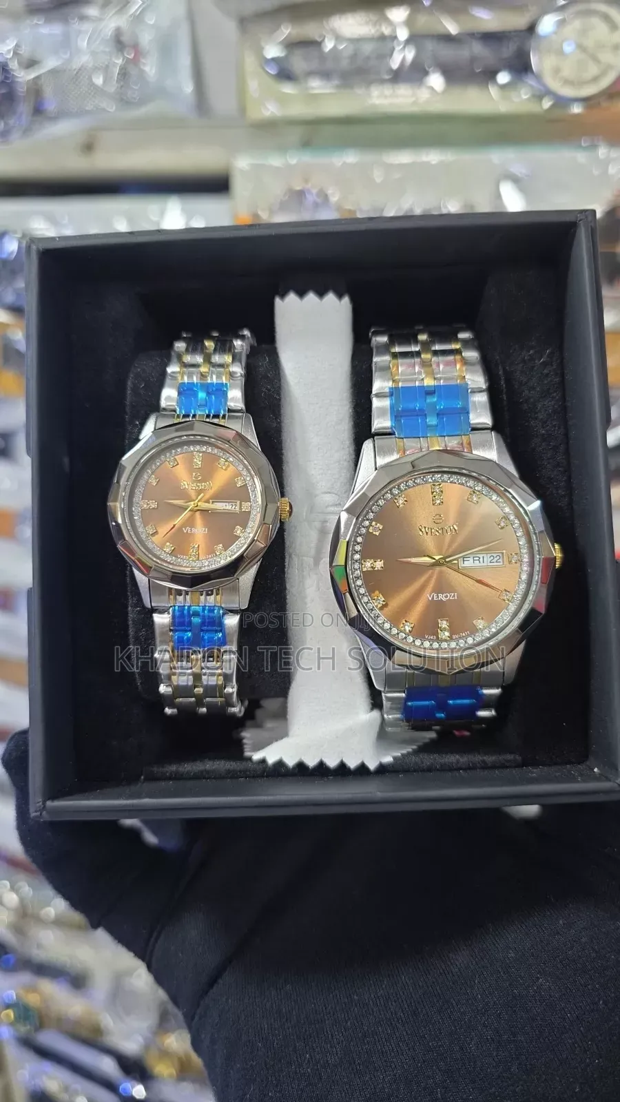 Elegant Sveston Couple Watches