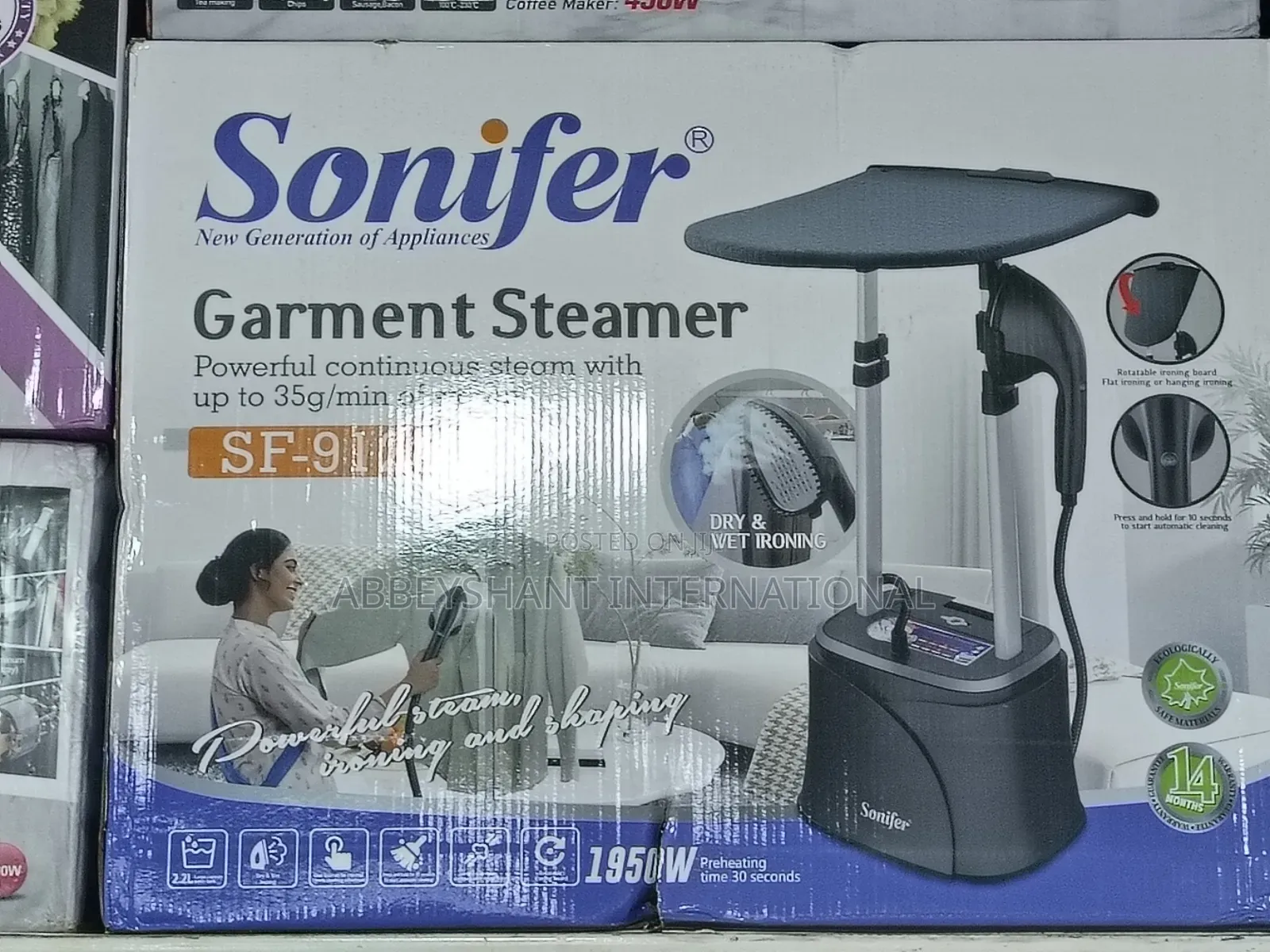 Sonifer Garment Steamer Sf-9123 Professional Garment Steamer