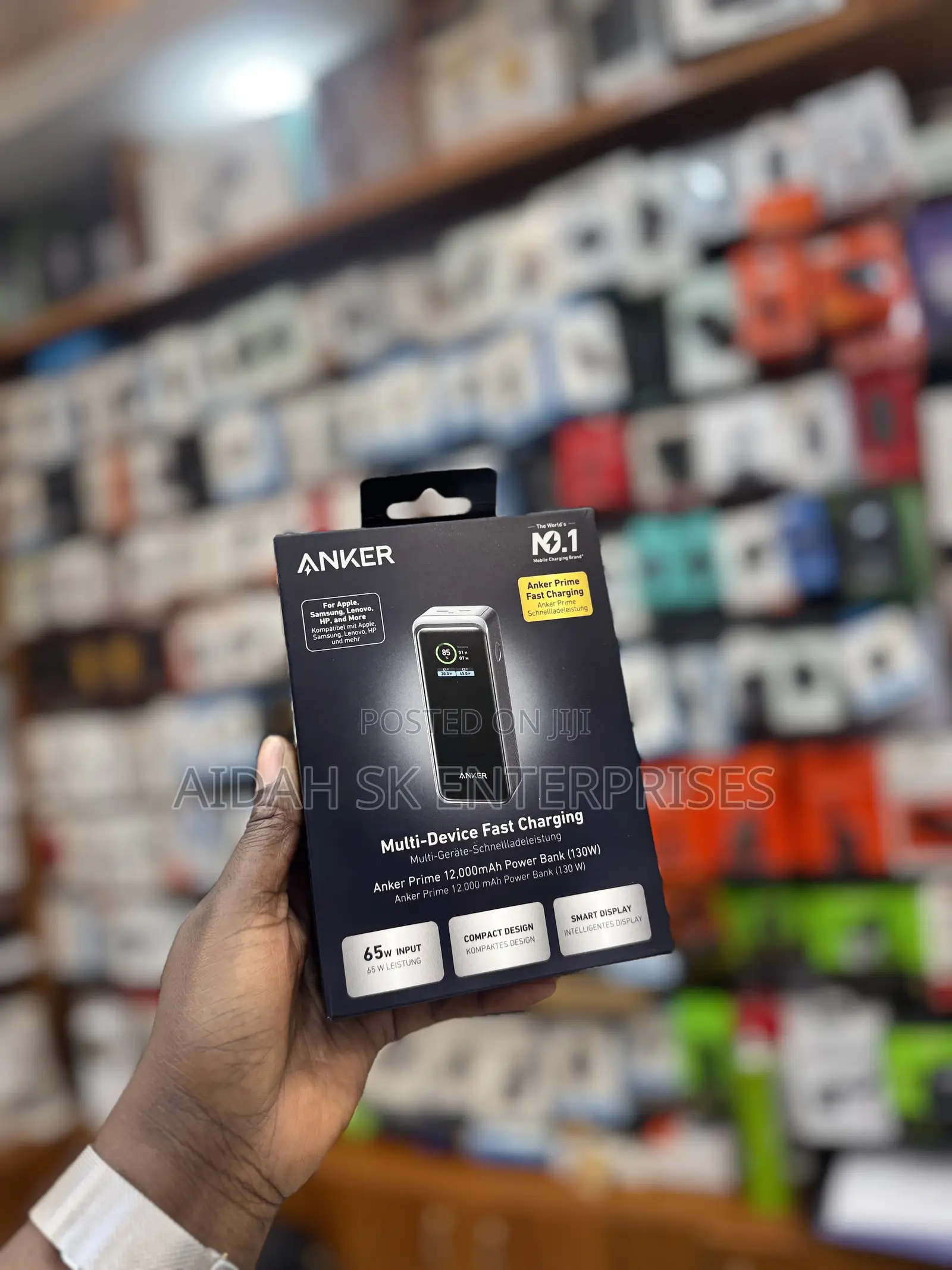Anker Prime Power Bank, 12,000 Mah 2-Port With 130w Output