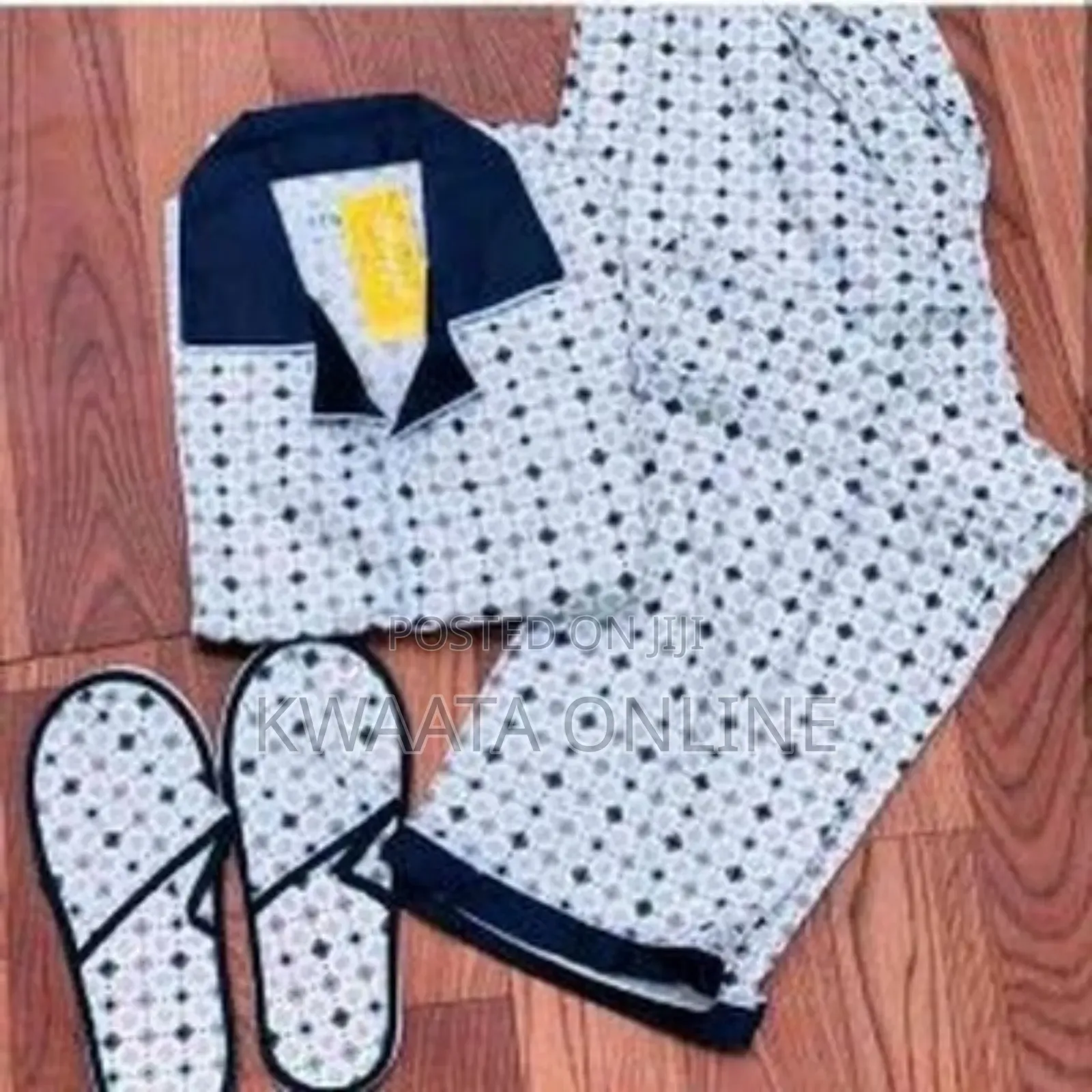 Men's Pajamas Set Warm Cotton Plaid Sleepwear