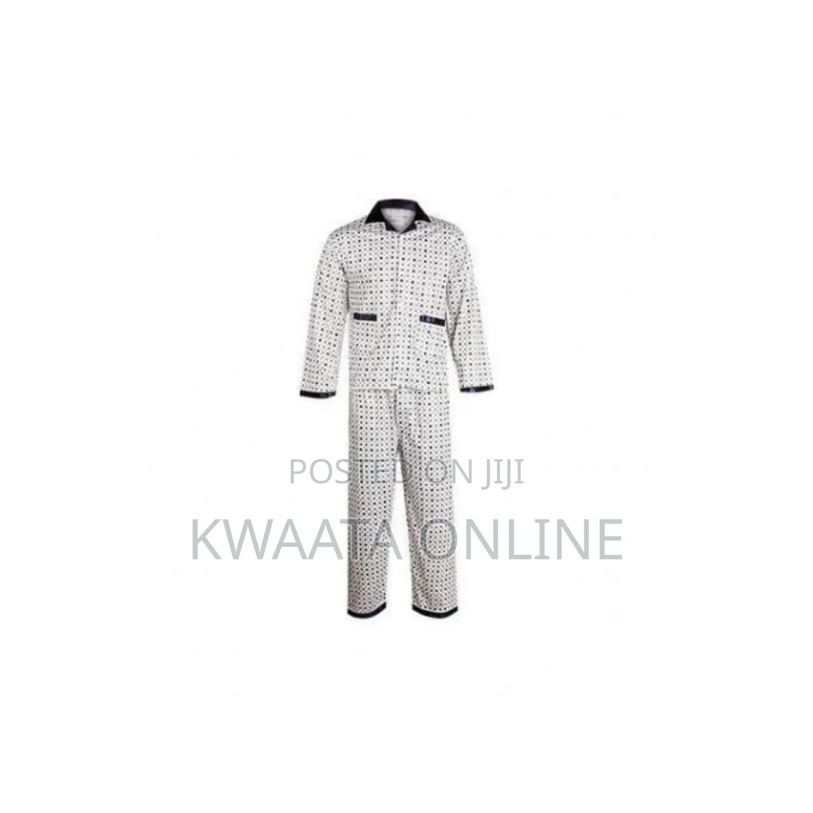 Men's Pajamas Set Warm Cotton Plaid Sleepwear