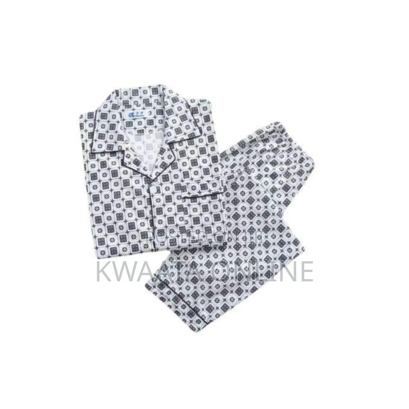 Men's Pajamas Set Warm Cotton Plaid Sleepwear