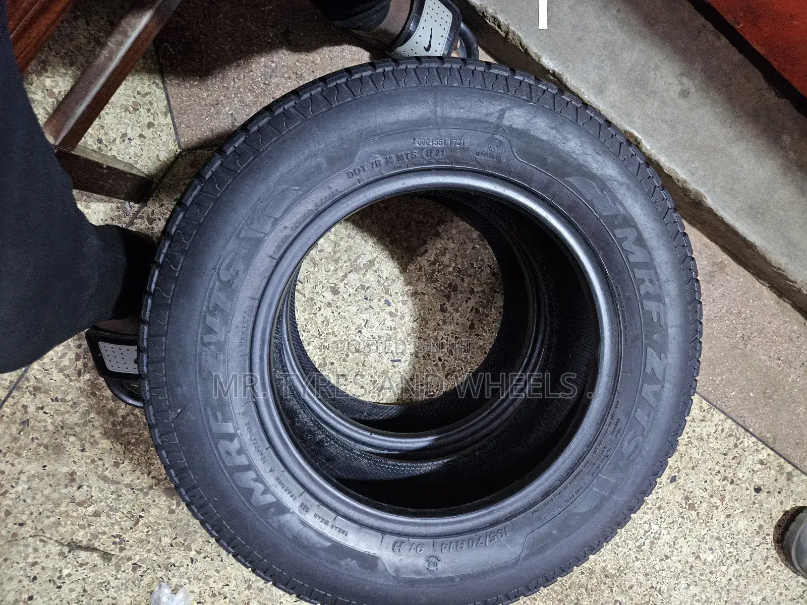 195 70 R14 MRF Used but Still in Gd Condition. 2 Pises Left