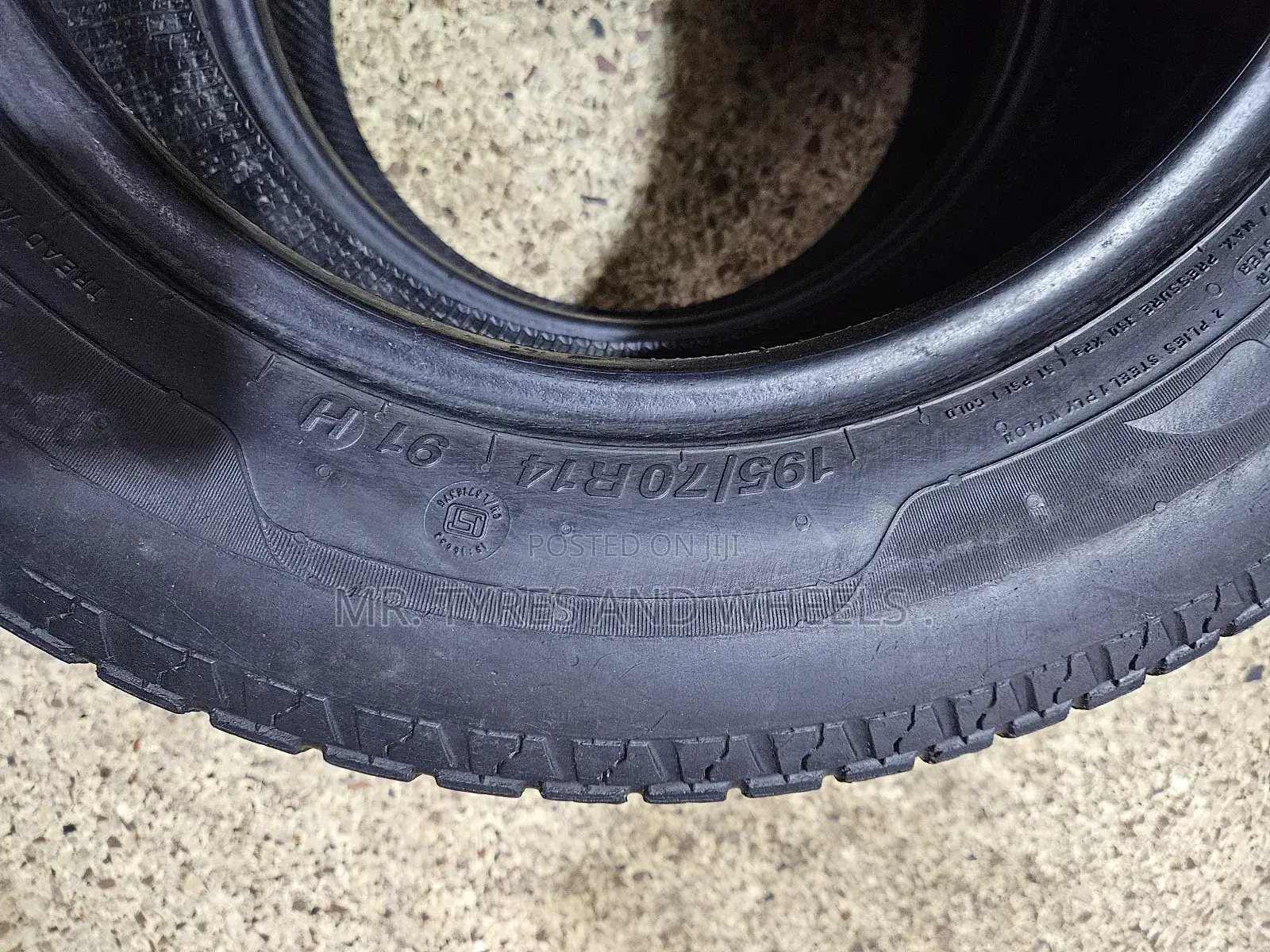 195 70 R14 MRF Used but Still in Gd Condition. 2 Pises Left