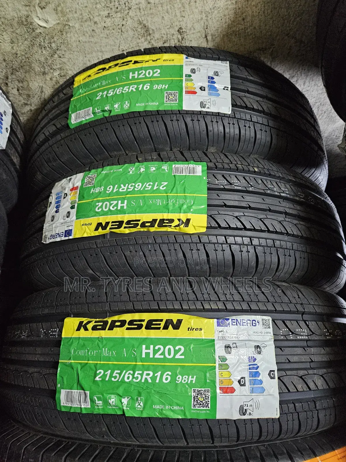 215 65 R16 Kapsin Comfort Max a/S H202. Swapping Is Allowed