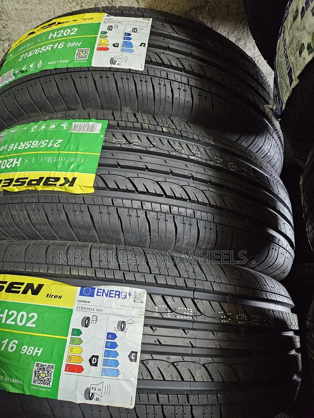 215 65 R16 Kapsin Comfort Max a/S H202. Swapping Is Allowed