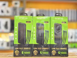 Oraimo Slice 10000mah 12w Power Bank With Built In Cables