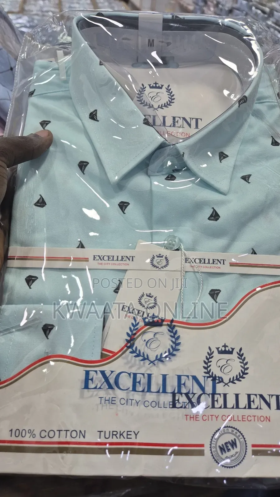 Excellent Long-Sleeve Button-Down Dress Shirt