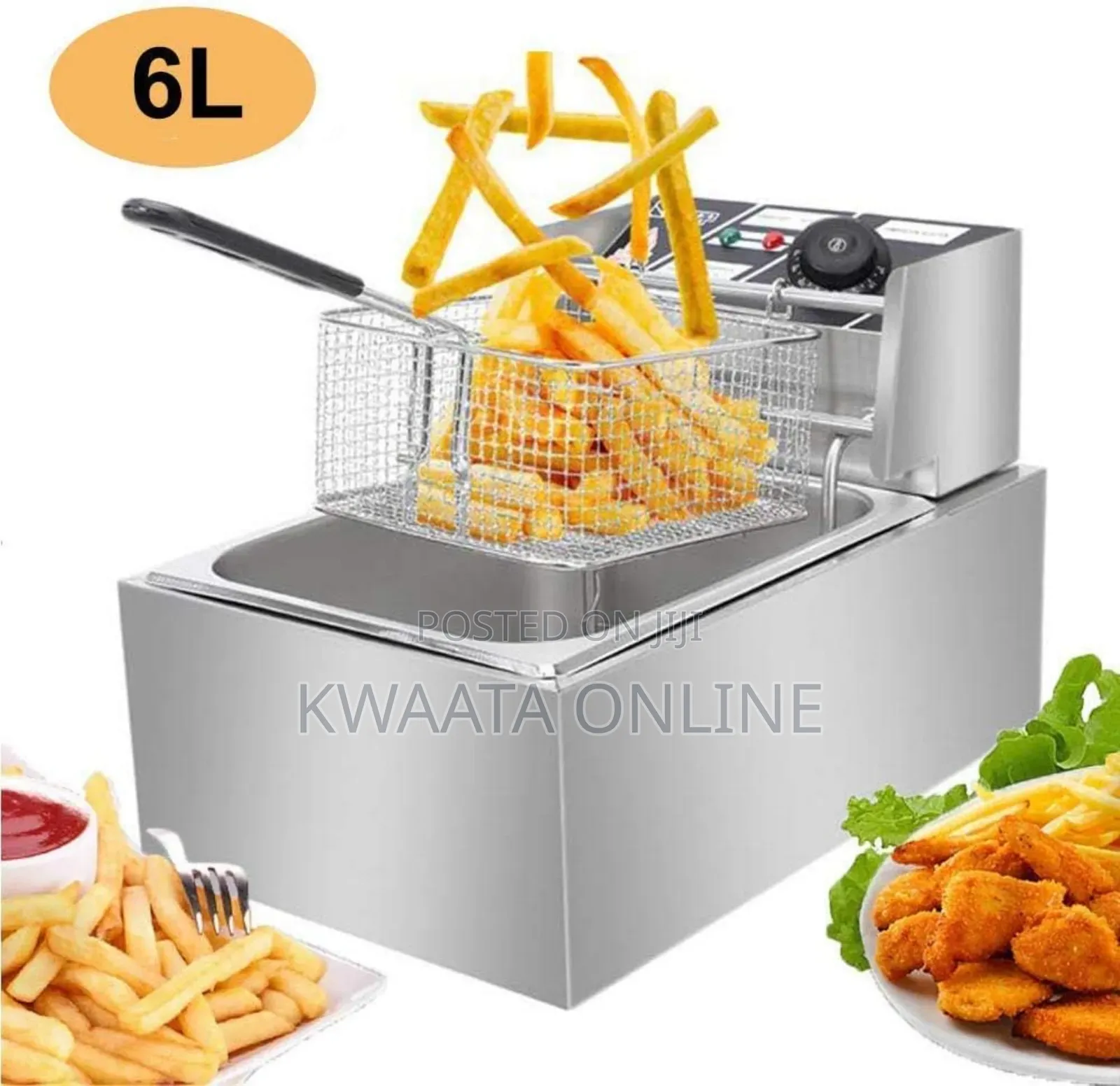 Globalstar Electric Deep Fryer 6 Litres Stainless Steel