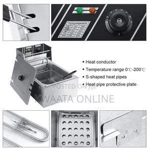 Globalstar Electric Deep Fryer 6 Litres Stainless Steel