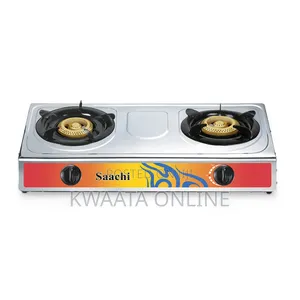 Saachi Gas Stove With Stainless Steel Top and 2 Burners