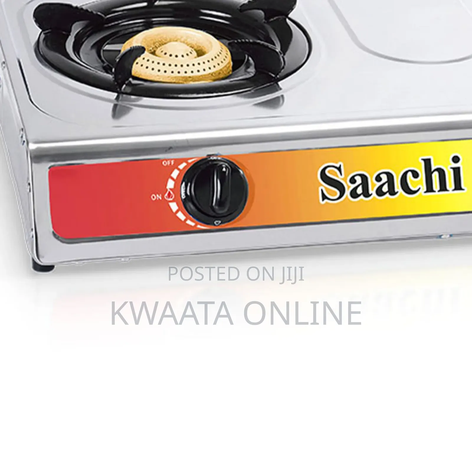 Saachi Gas Stove With Stainless Steel Top and 2 Burners