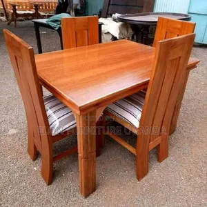 Photo - Pure Wood Dining Table Set