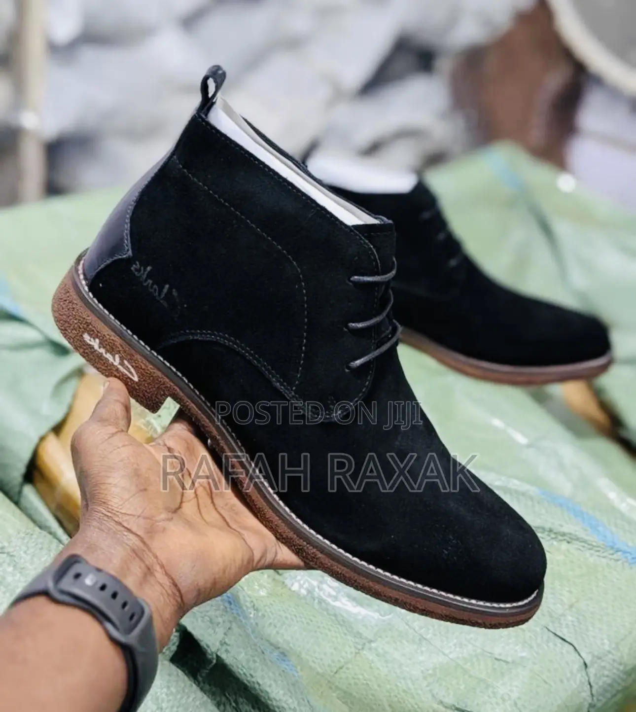 Original Black/Brown Gum Clarks Suede Lace Up Boots