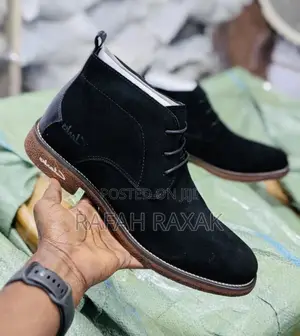Original Black/Brown Gum Clarks Suede Lace Up Boots