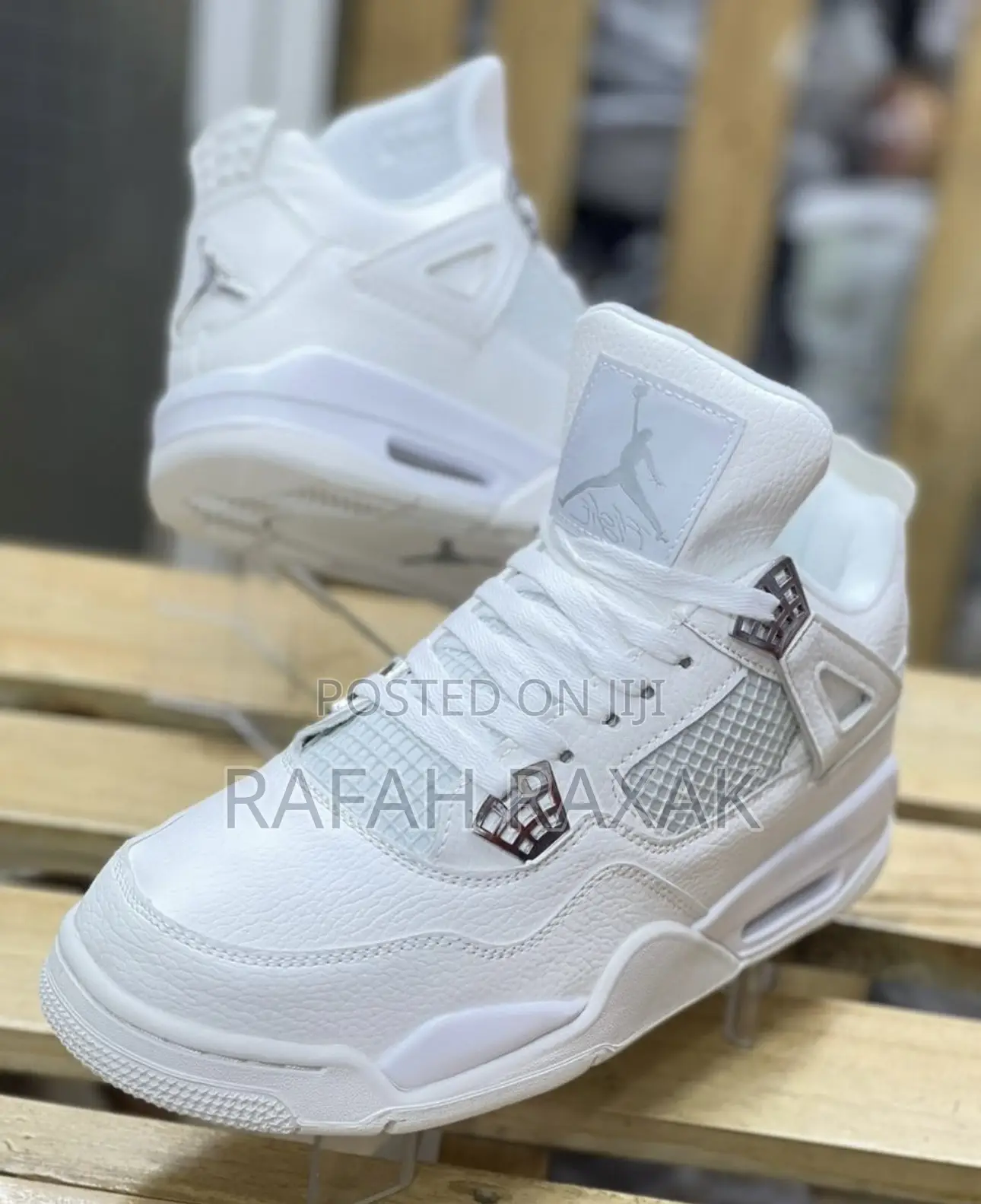 Original Air Jordan 4 Retro “Metallic Pack Silver” Sneakers