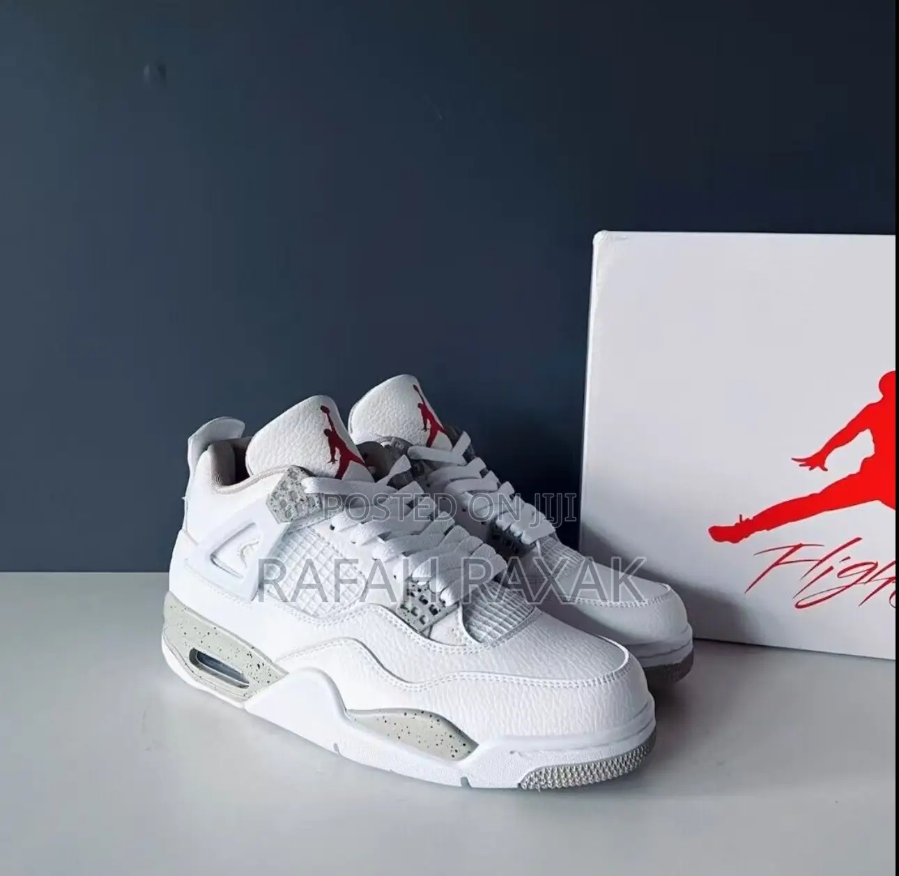 Original Air Jordan 4 Retro “White Oreo” Sneakers