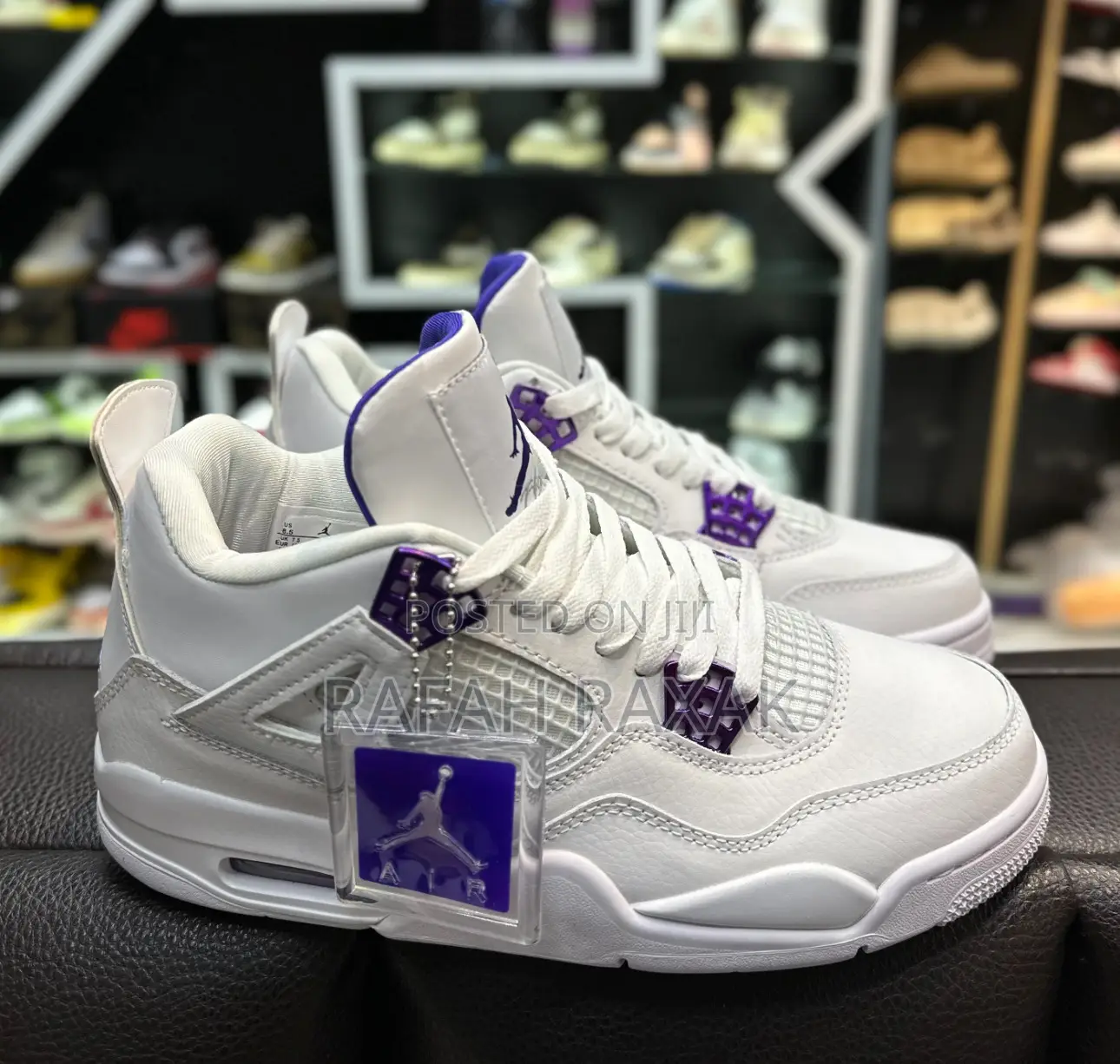 Original Air Jordan 4 Retro “Metallic Pack Purple” Sneakers