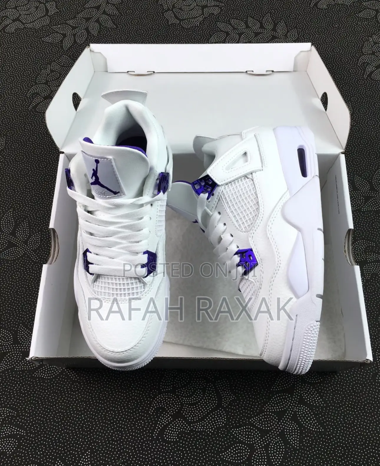 Original Nike Air Jordan 4 Retro “Metallic Purple” Sneaker