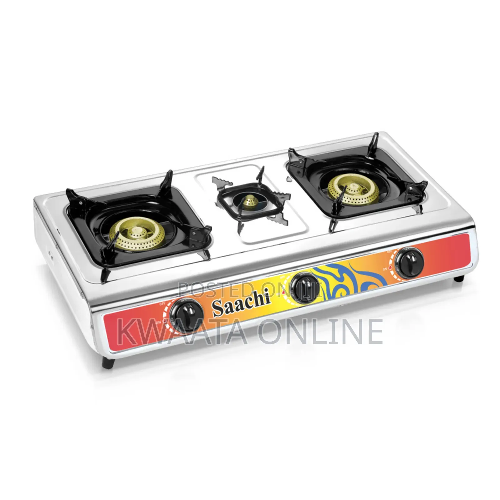 Saachi 3 Burner Gas Stove Nl-Gas-5224-St