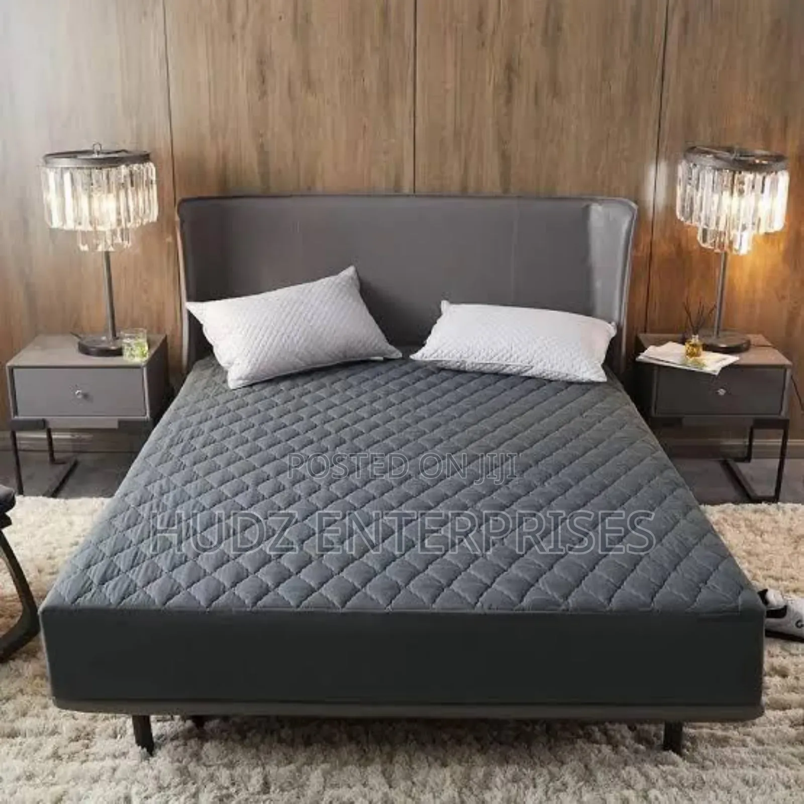 5x6 and 6x6 Mattress Protector Gray 