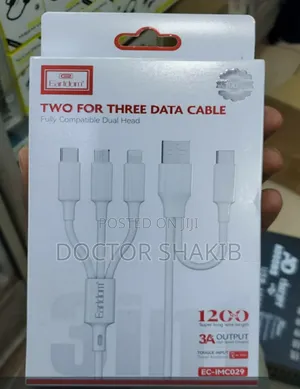 Photo - Brand New Earldom 2 in 3 Usb Data Cable