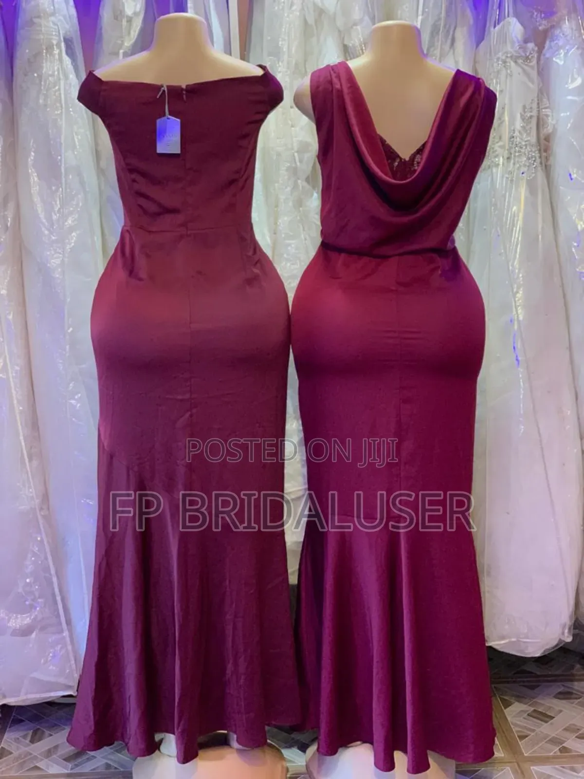 Bridesmaids Dresses for Hire Maroon 6pcs