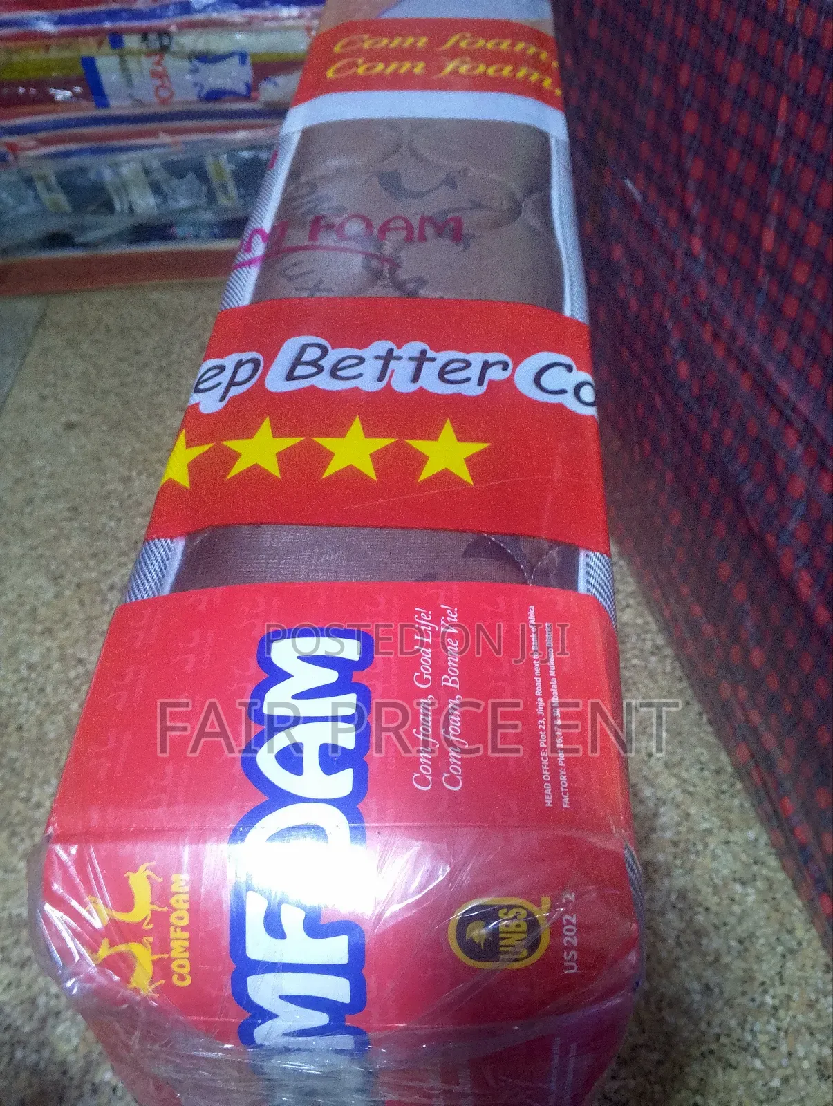 High Density Mattresses. 3*6*6inches.( Brown)