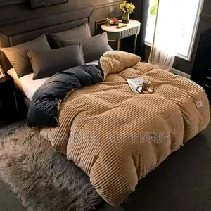Photo - Coral Velvet Duvets With Pillows