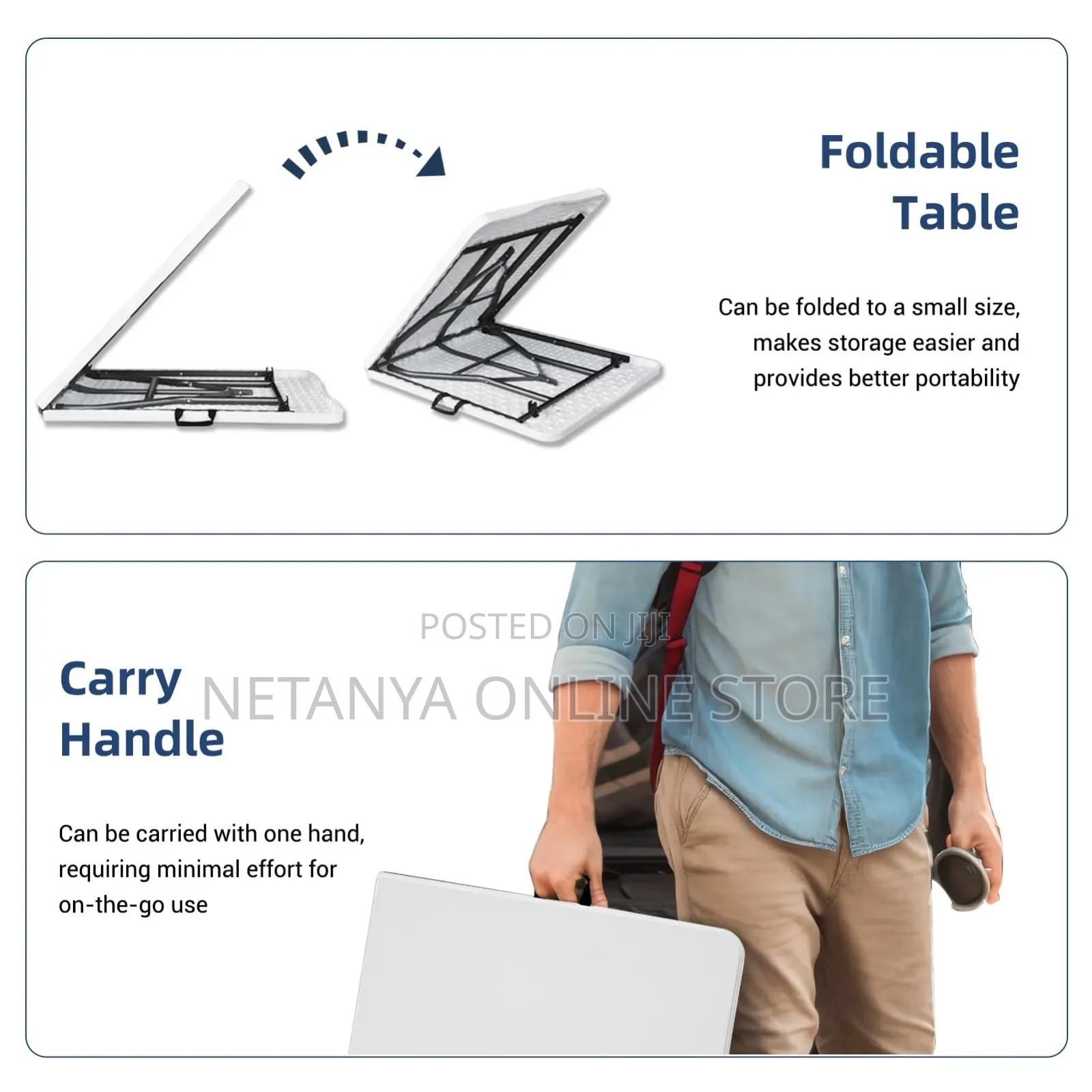 6ft Heavy Duty Folding Table