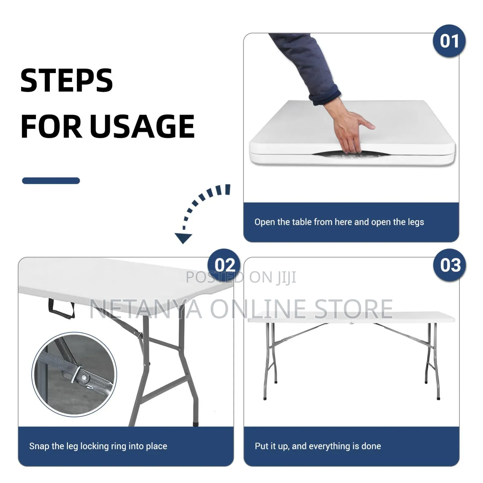 6ft Heavy Duty Folding Table