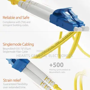 Lc to Lc Duplex Fiber Patch Cord 1m