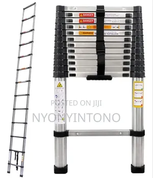 Photo - Geepas Top-Quality Aluminium Telescopic Ladder Gt-59047