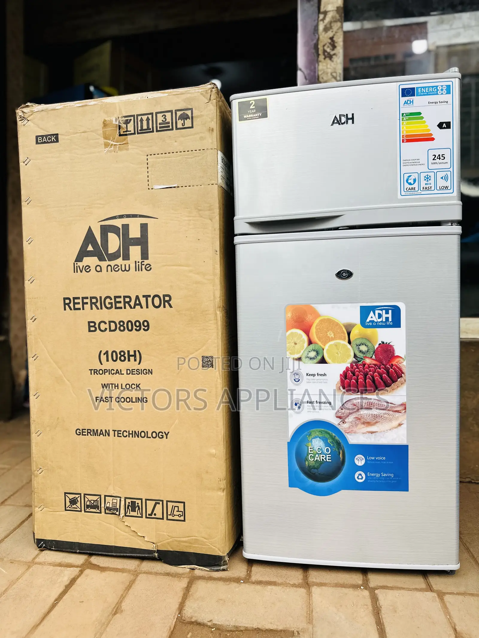 Adh 150l Double Door Refrigerator Adh