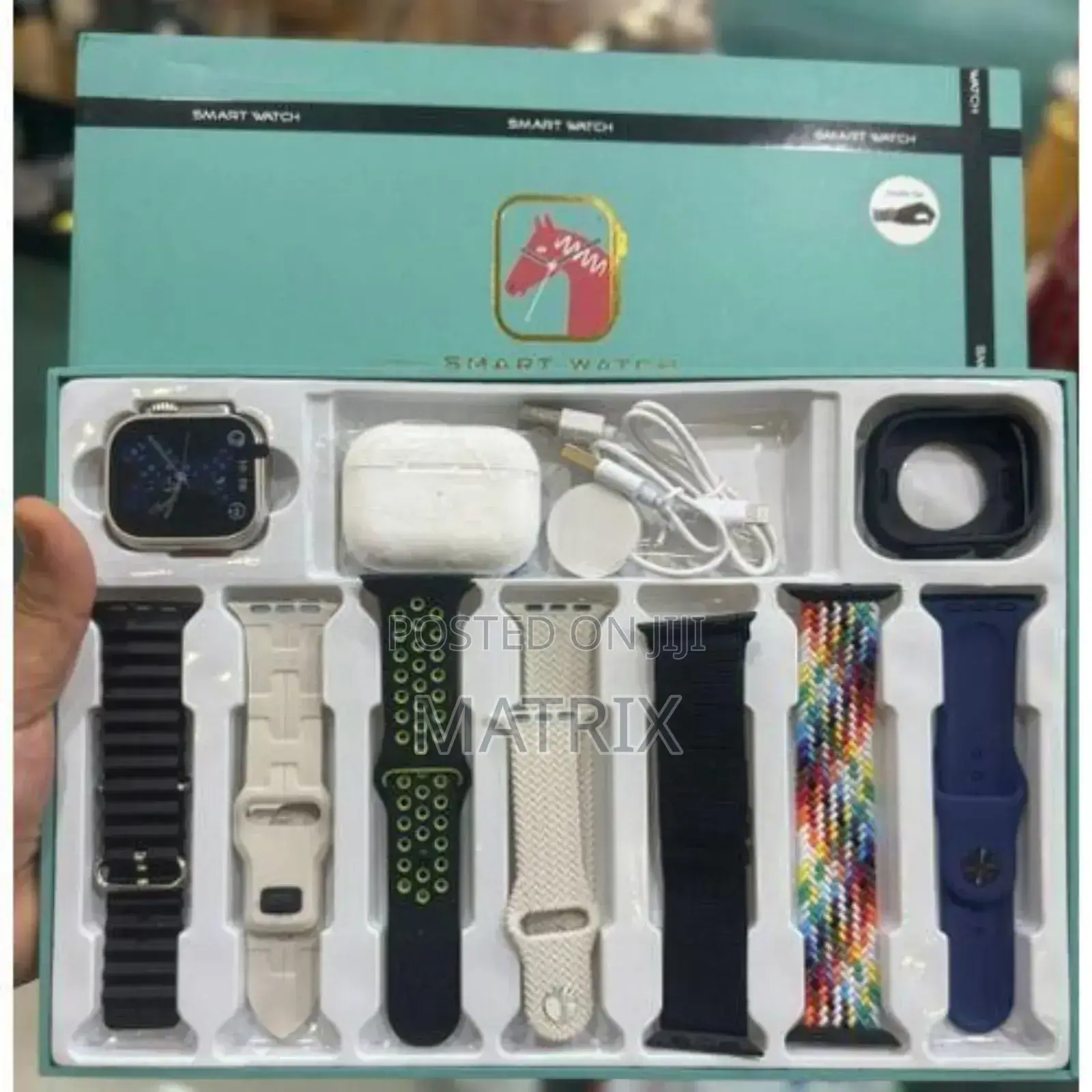 Smartwatch 7 With Seven Straps Watch,Free Bluetooth Airpods