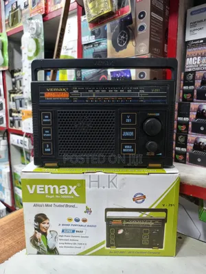 Vemax 3-Band Portable Radio, Model v-291