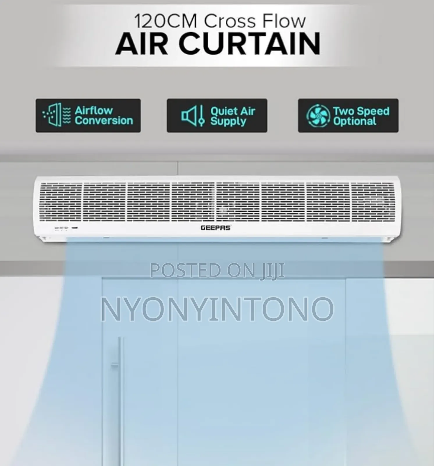 Geepas Automatic Cross Flow Invisible Air Curtain GCT-1213