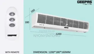 Geepas Automatic Cross Flow Invisible Air Curtain GCT-1213