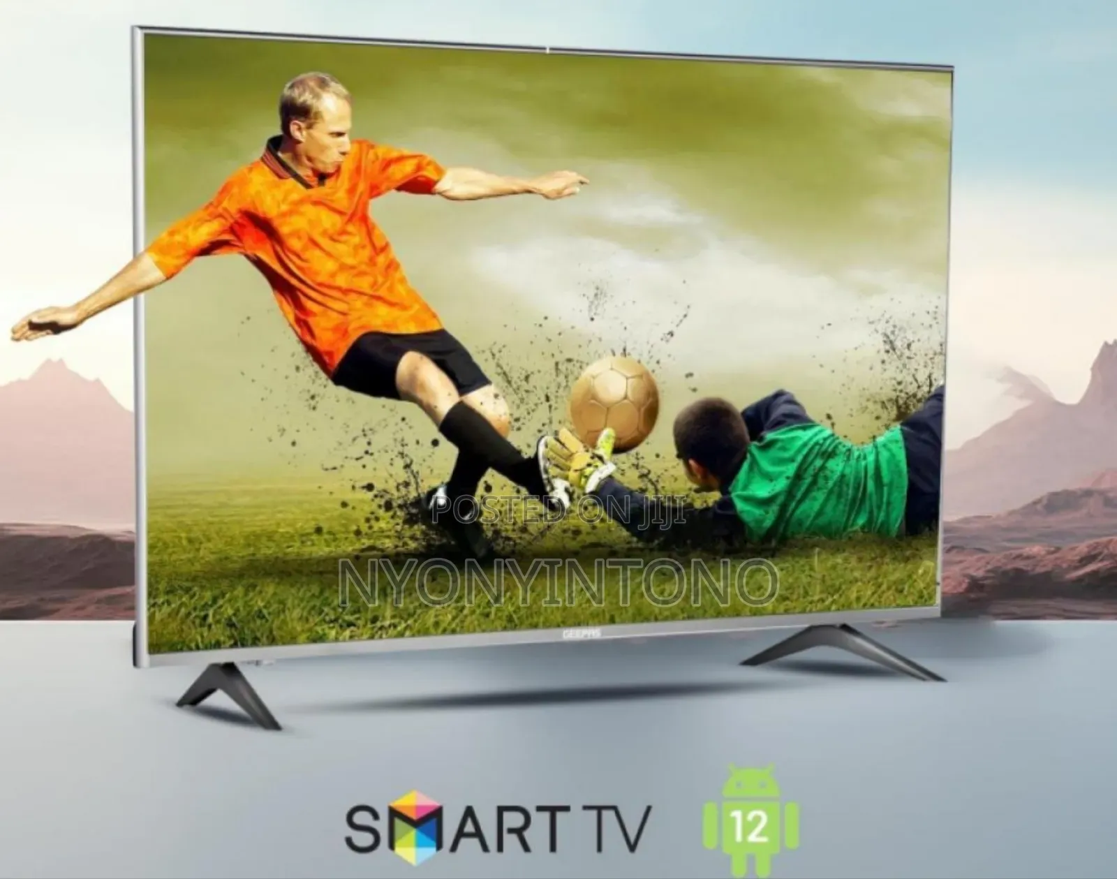 Geepas 32" Smart Android Tv + Inbuilt Free to Air Decorder