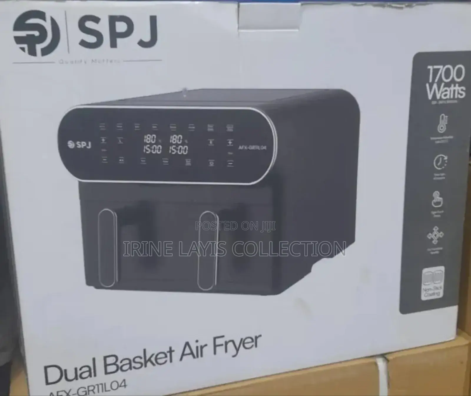 SPJ Dual Basket Fryer Afx Gr11l04 1700w