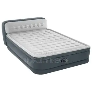 Intex Dura Beam Air Mattress / Bed With Headboard