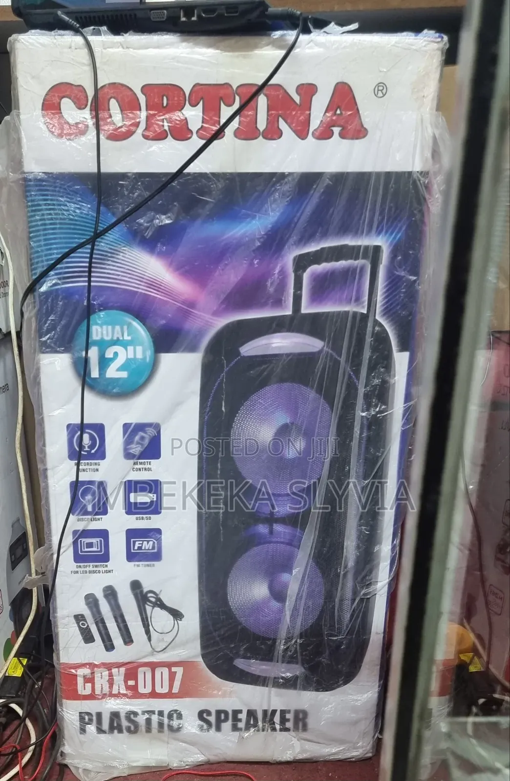 Cortina Rechargeable Dual Speaker-Amplified 12 Inches