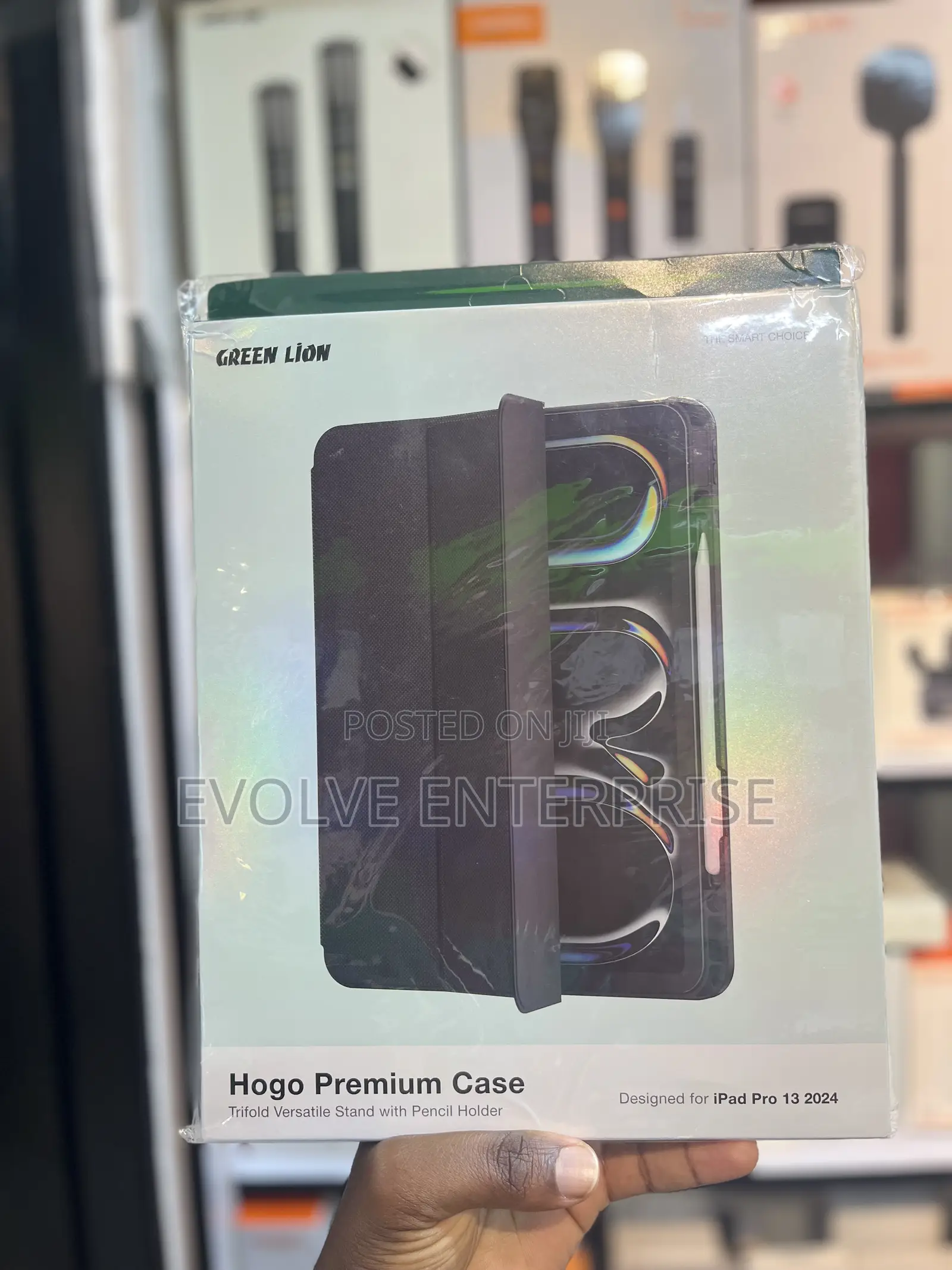 Green Lion Hogo Premium iPad 13 Inch Case With Pencil Holder